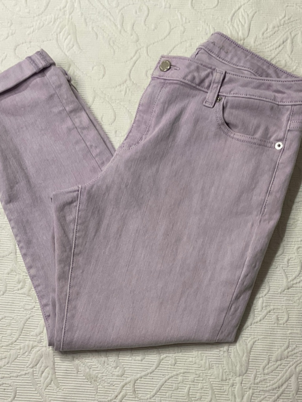 Michael Kors Lilac Skinny Leg Jeans Size 8. Izzy Skinny  Cropped.